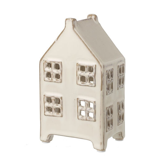 Tall Cream Ceramic House