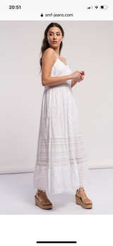 Long White Lace Dress By SMF